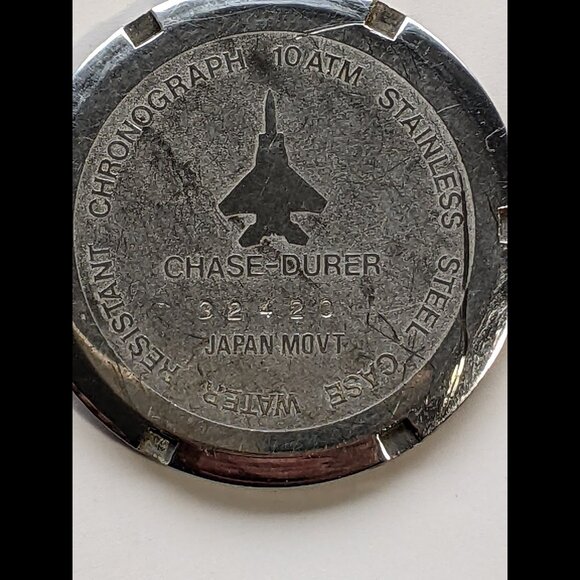 Vintage 90s Chase-Durer Pilot Commander X Chronograph Watch - Picture 11 of 12